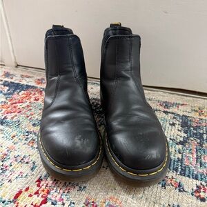 Black Leather Dr. Martens 2976 Chelsea Boots